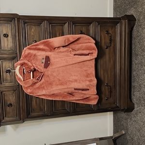 L.L. Bean High Pile Fleece Pullover, Burnt orange color, size 2xl